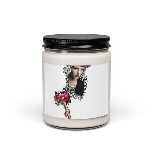 Artistic Femme Portrait Soy Candle — 9 oz Scented Jar