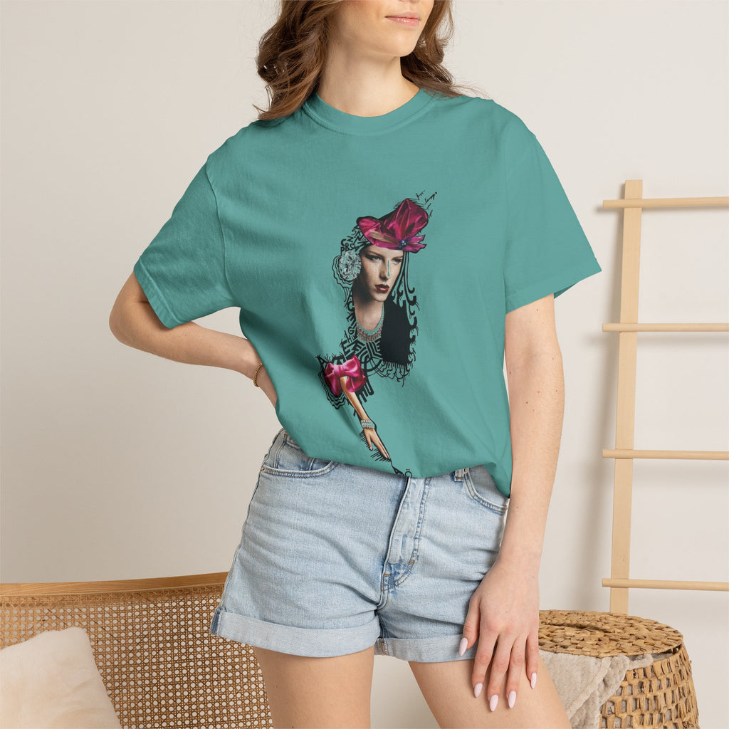 Victorian Rose Portrait T-Shirt