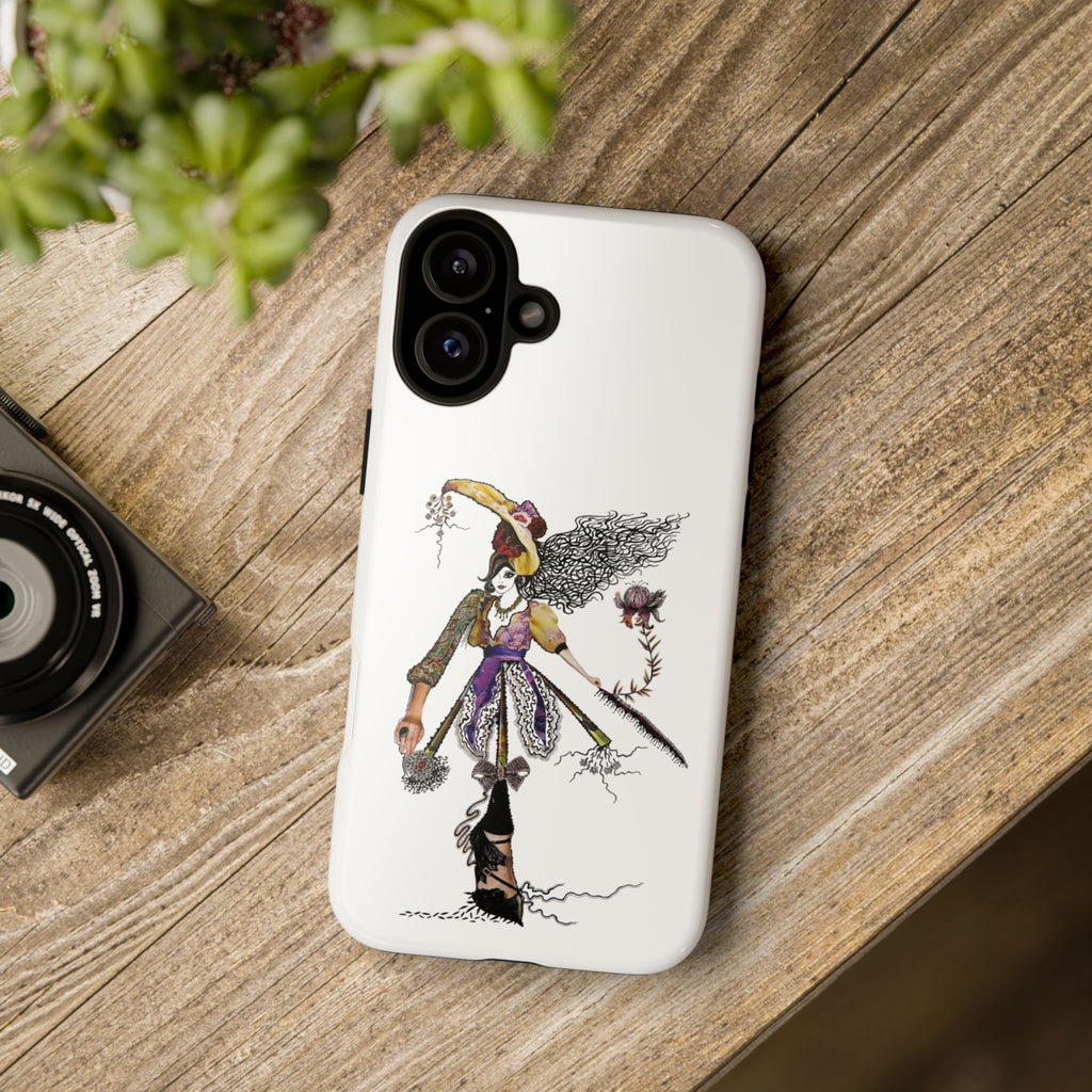 Victorian Witch Illustration Phone Case | iPhone Rugged Case