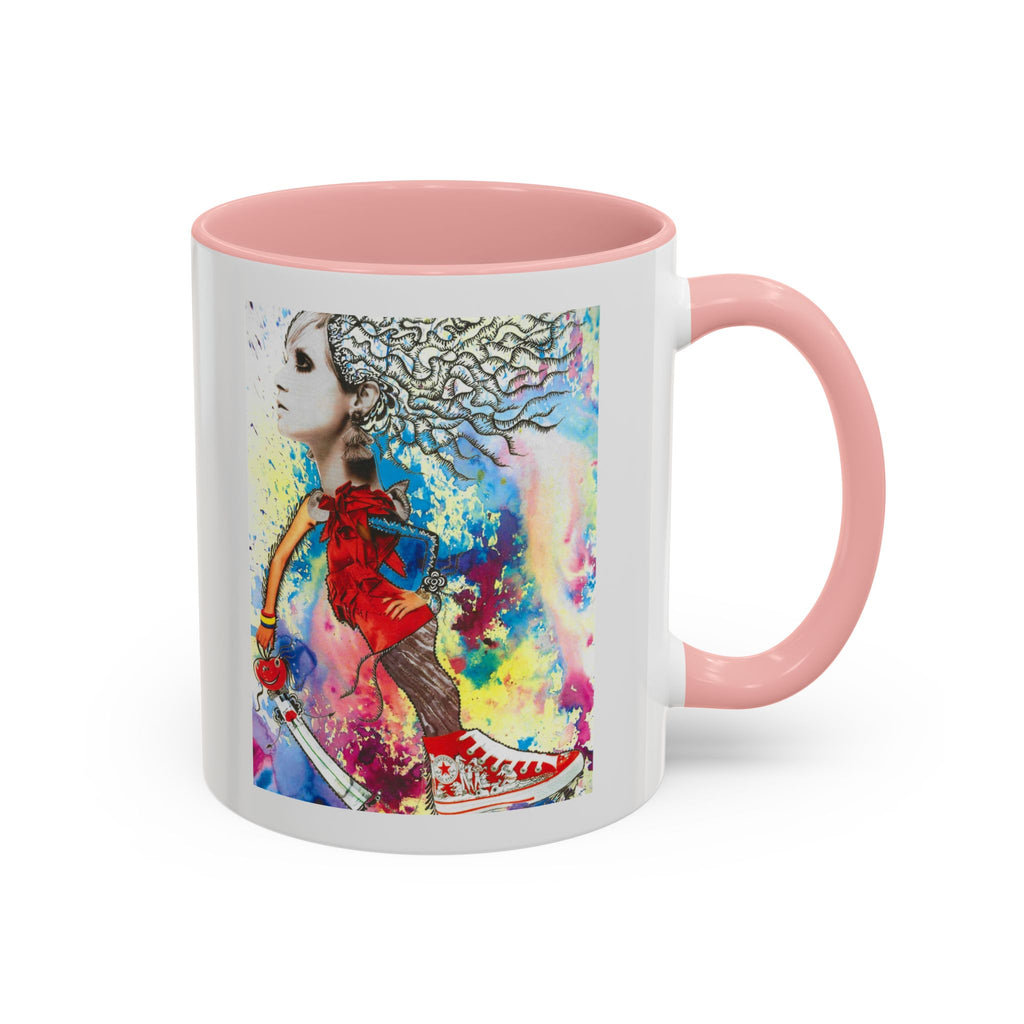 Colorful Abstract Woman Portrait Mug | Accent Coffee Mug