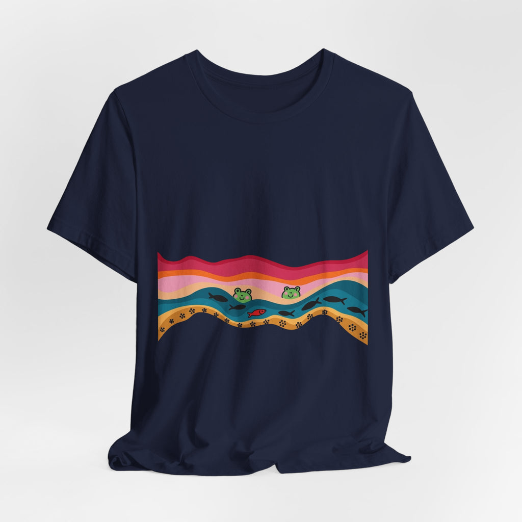 Desert Sunset Wave Graphic Tee
