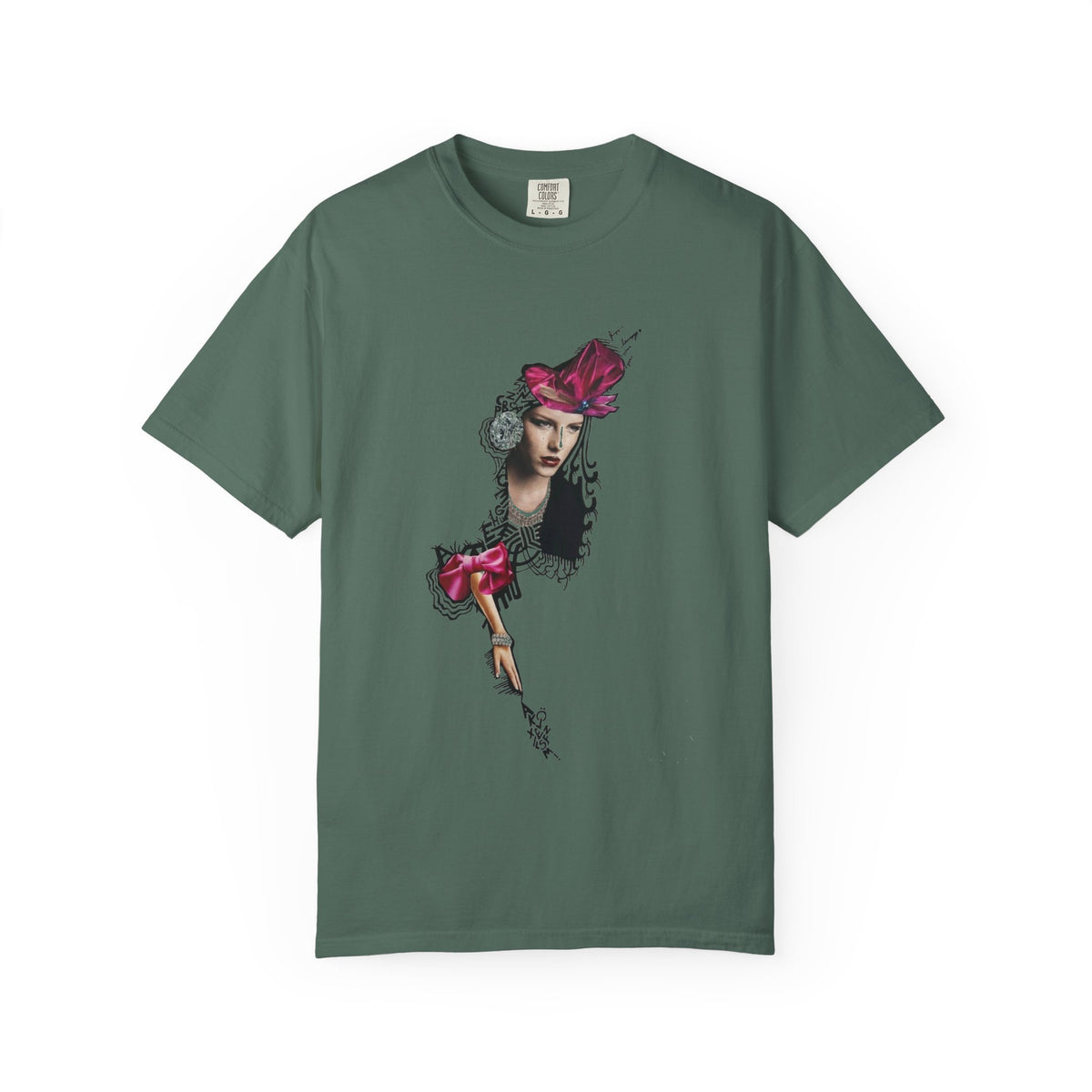 Victorian Rose Portrait T-Shirt