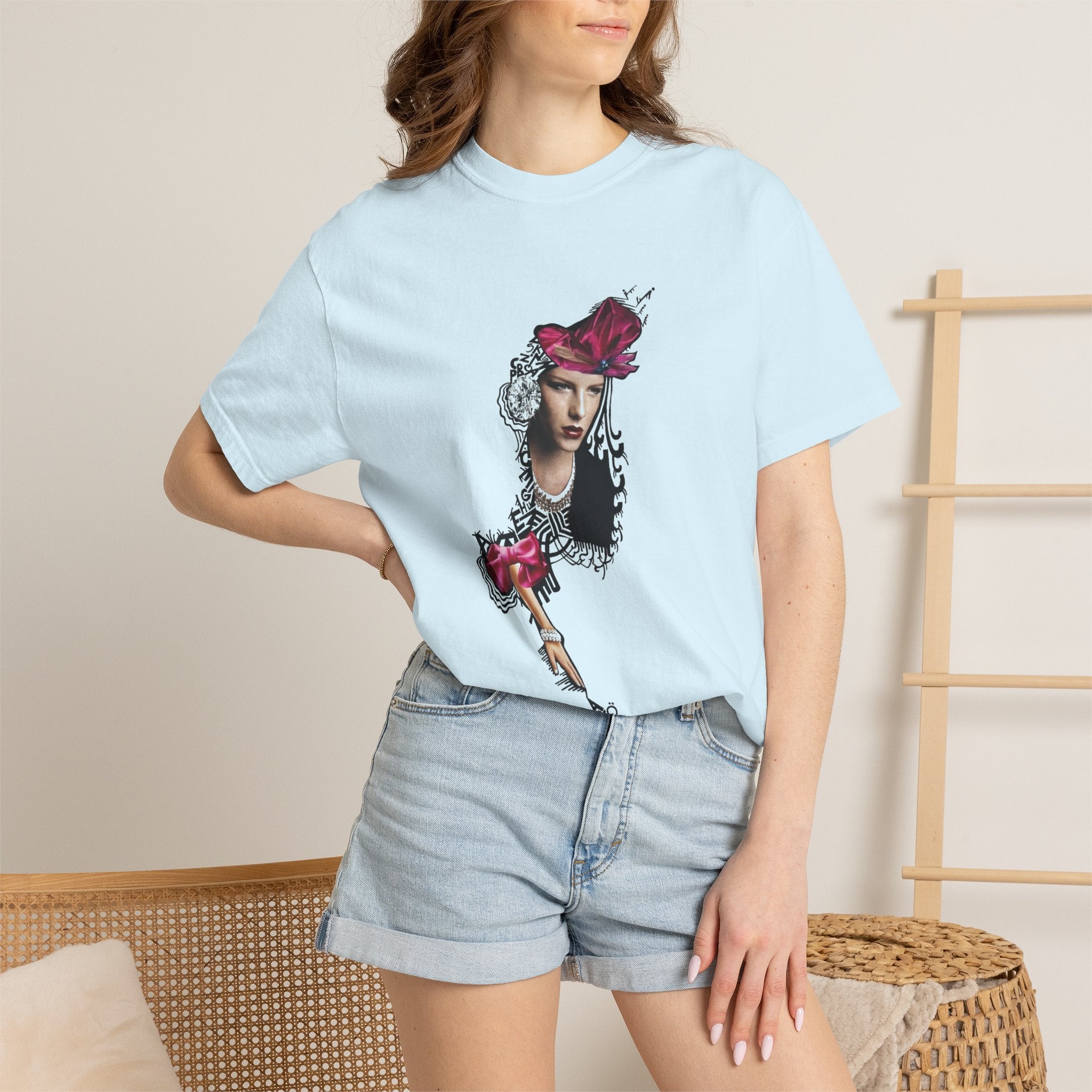 Victorian Rose Portrait T-Shirt
