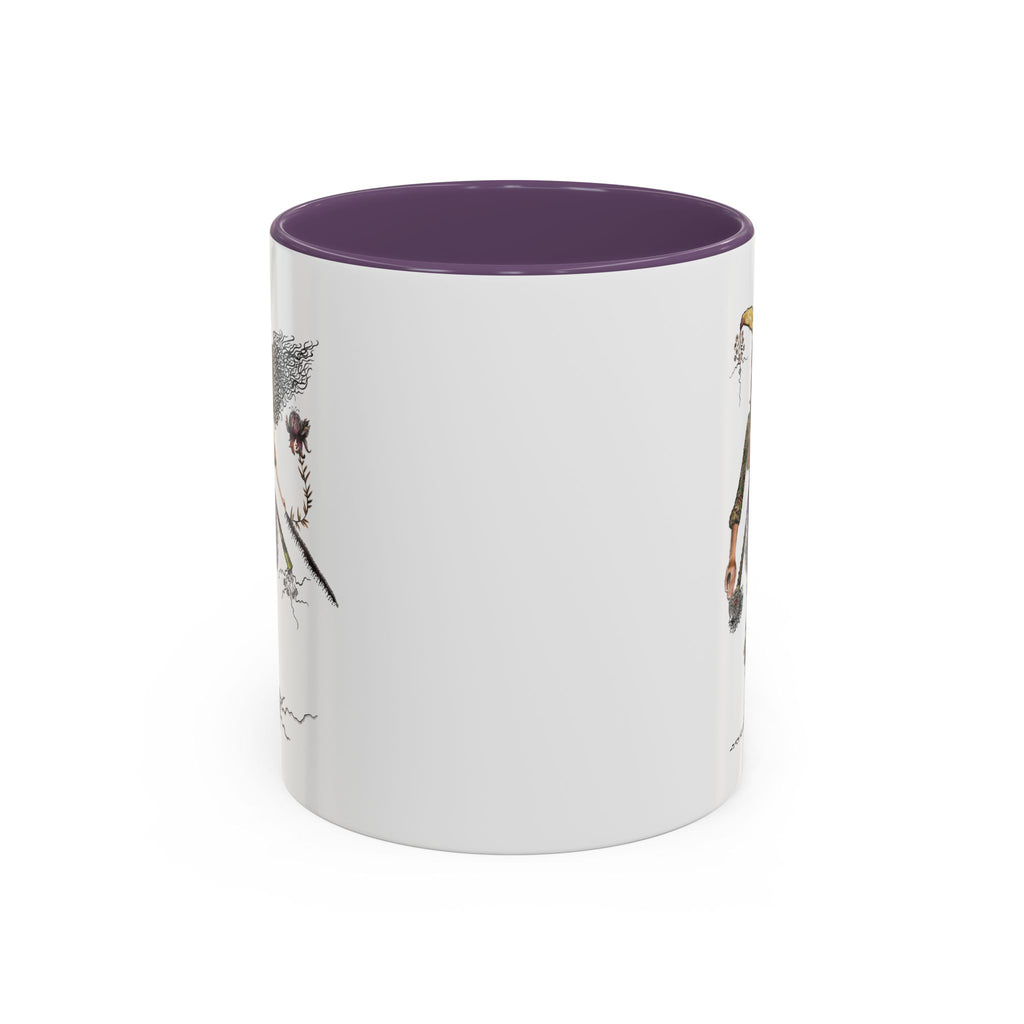 Whimsical Witch Illustration Mug | Accent Coffee Mug 11oz 15oz