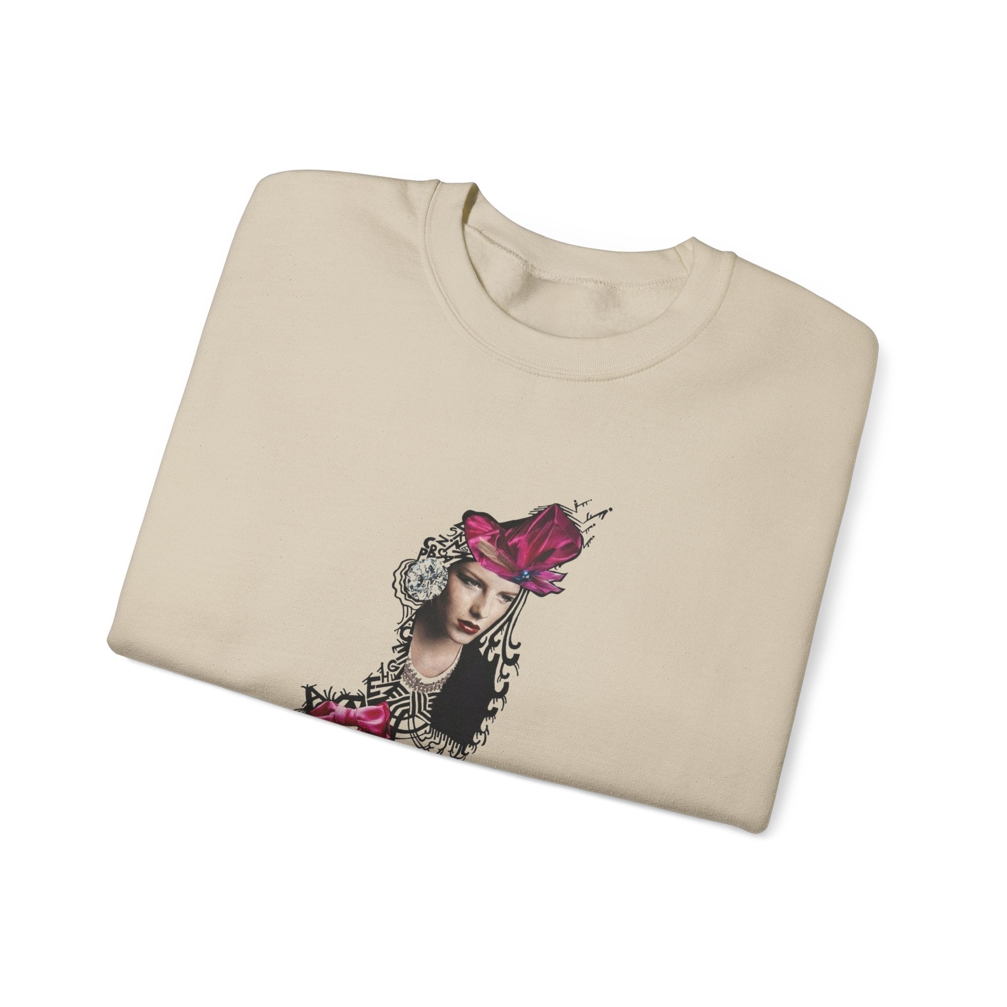 Vintage Floral Lady Portrait Sweatshirt
