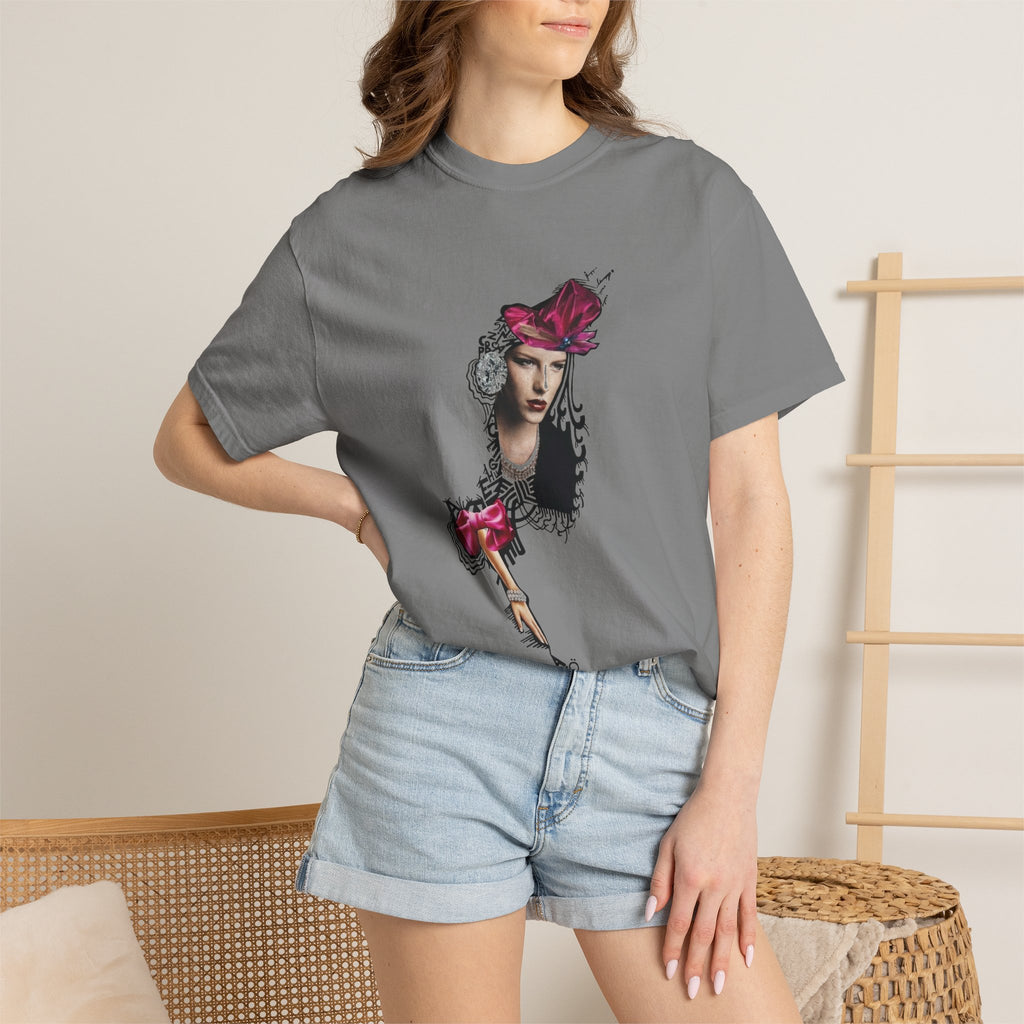 Victorian Rose Portrait T-Shirt