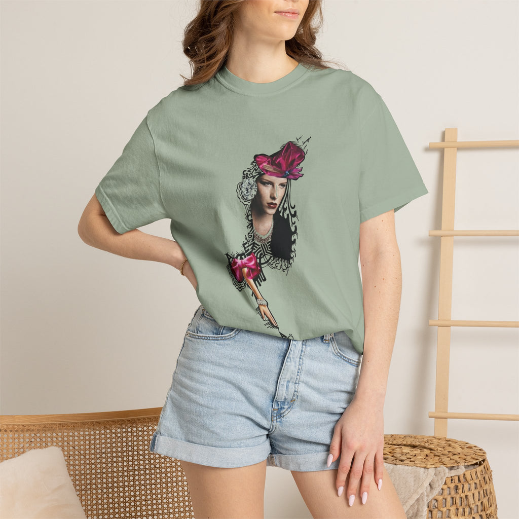 Victorian Rose Portrait T-Shirt