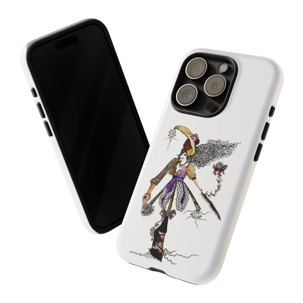 Victorian Witch Illustration Phone Case | iPhone Rugged Case