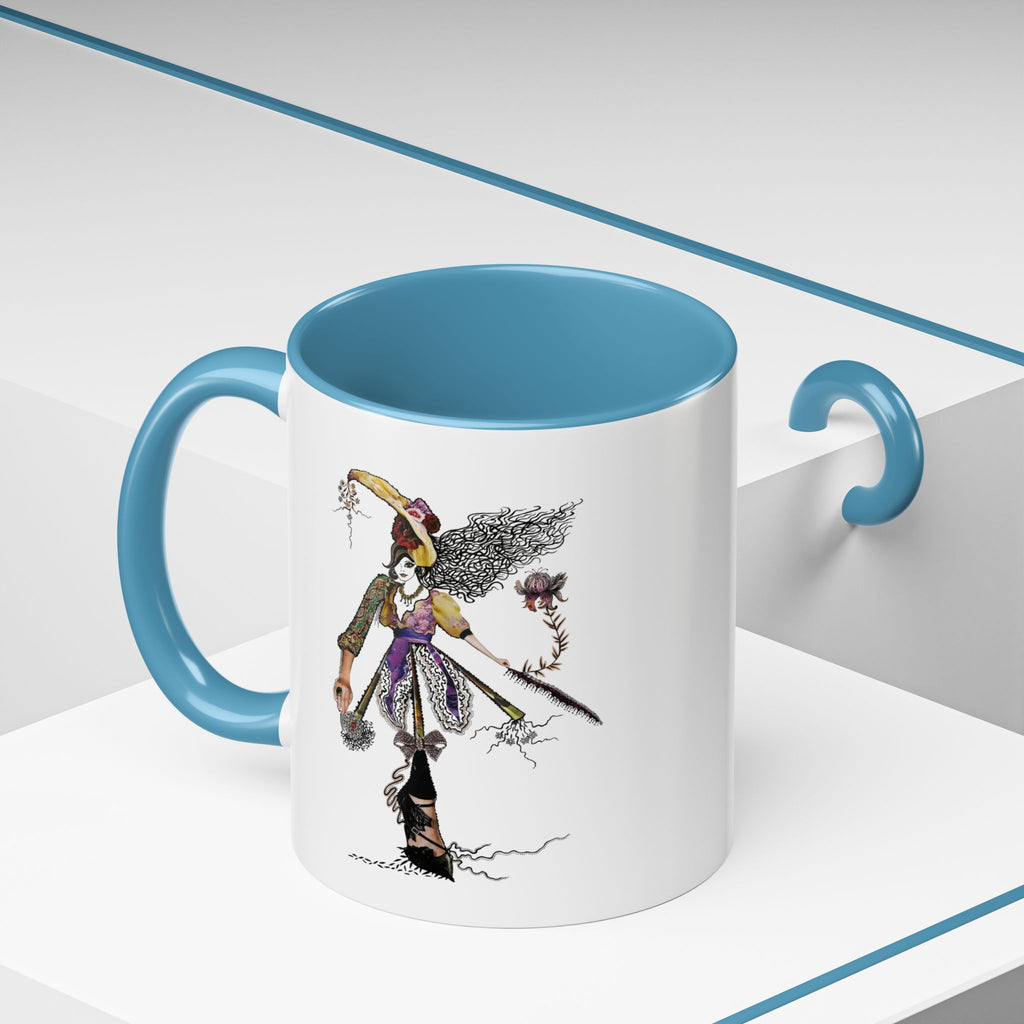 Whimsical Witch Illustration Mug | Accent Coffee Mug 11oz 15oz