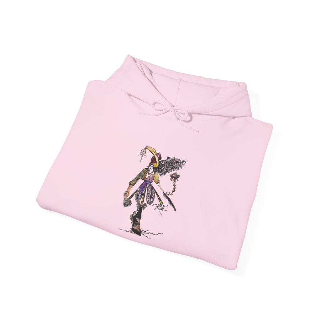 Hoodie — Gothic Angel Warrior Illustration Pullover