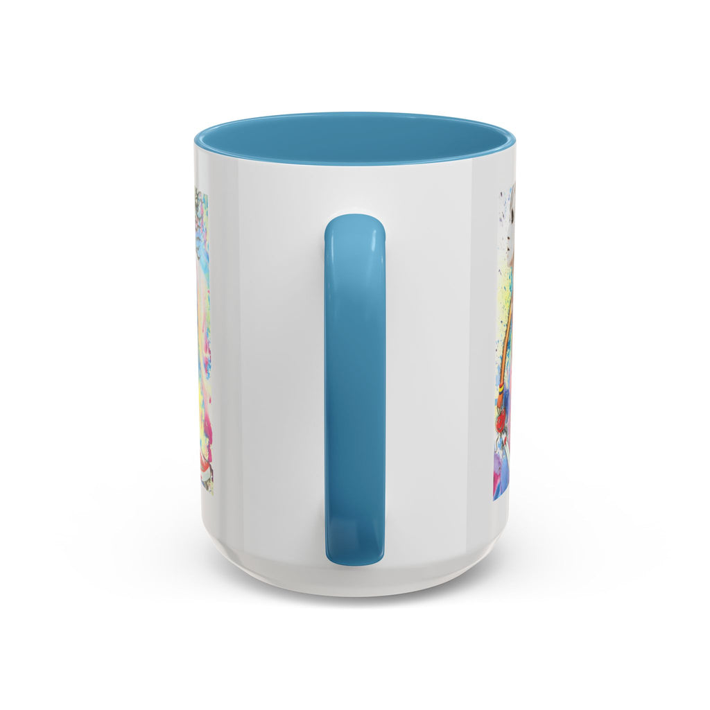 Colorful Abstract Woman Portrait Mug | Accent Coffee Mug