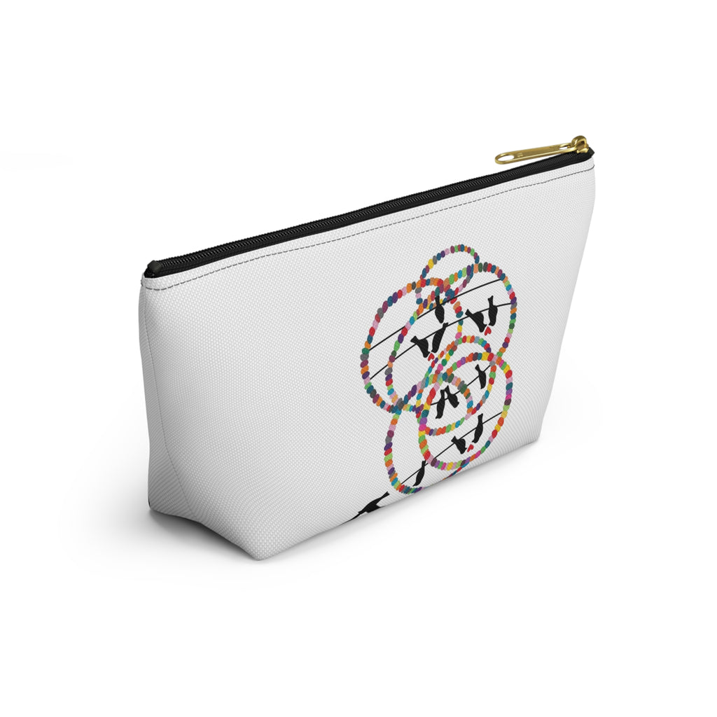 Hula Hoop Silhouette Accessory Pouch | T-Bottom Cosmetic Bag