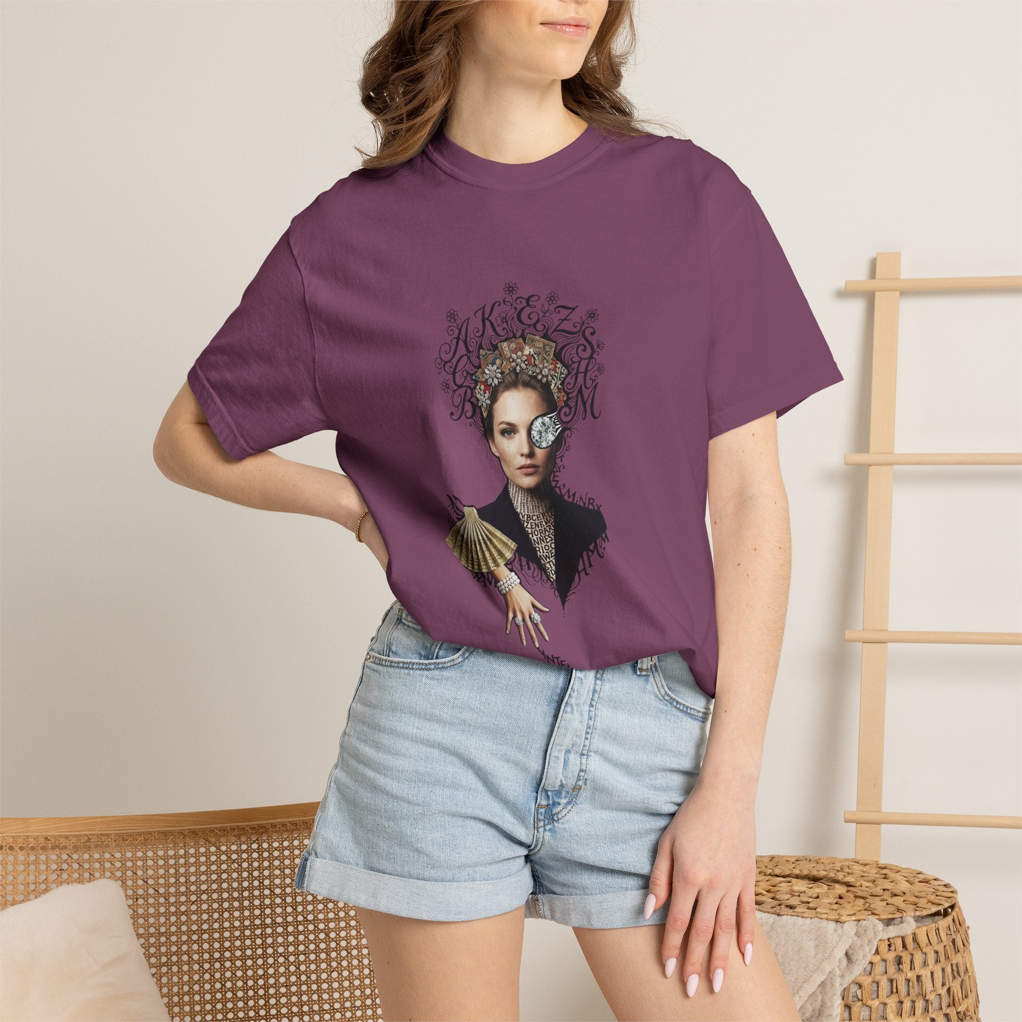 Artistic Femme Portrait T‑Shirt — 'No. 1' Fashion Graphic Tee