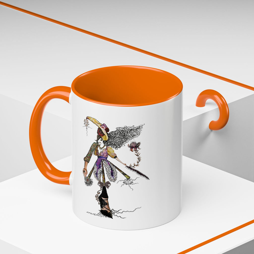 Whimsical Witch Illustration Mug | Accent Coffee Mug 11oz 15oz
