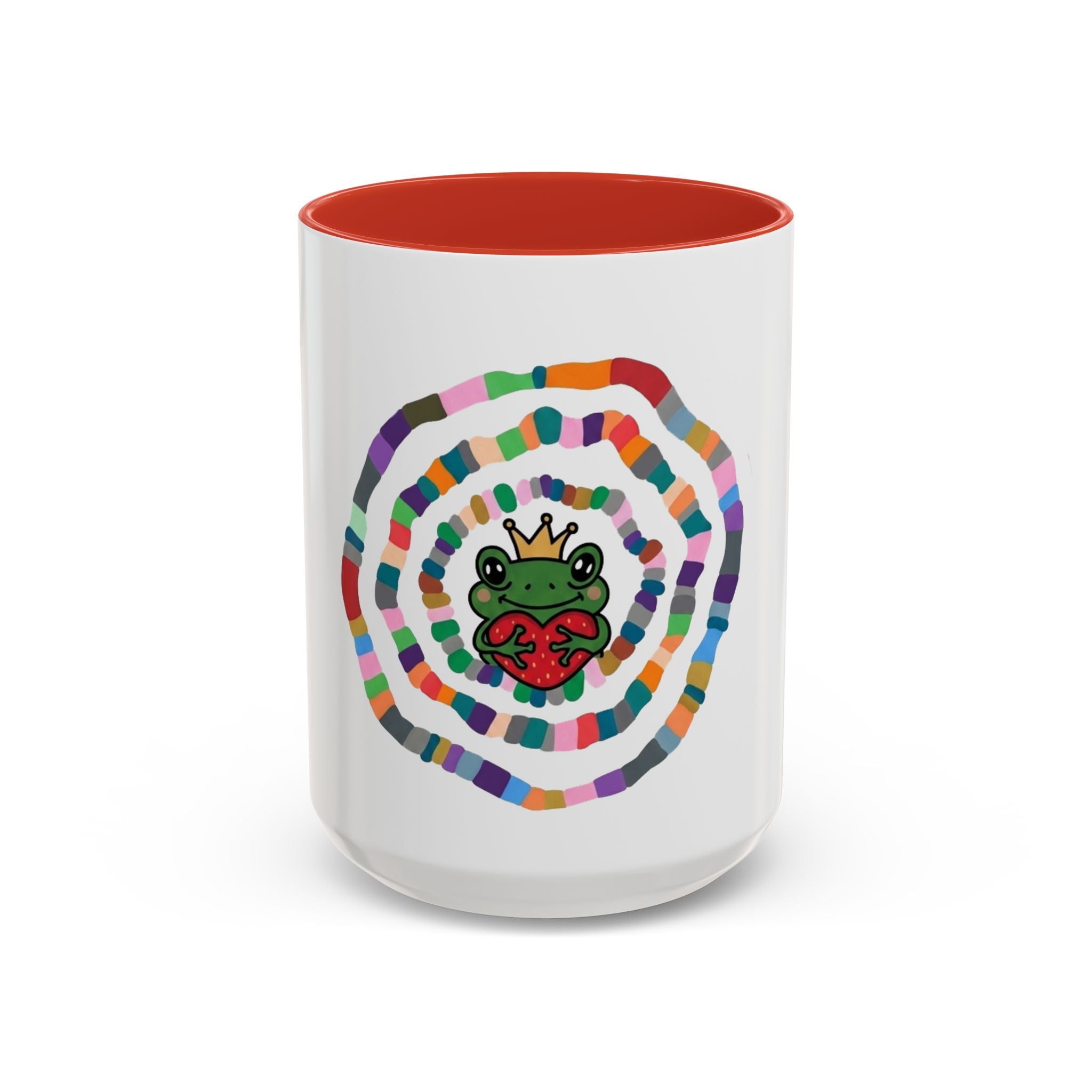 Colorful Crowned Frog Heart mug | Accent Coffee Mug 11oz 15oz