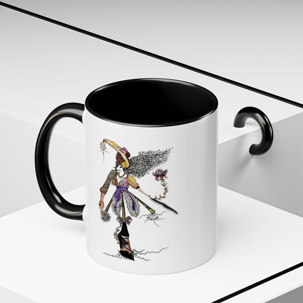 Whimsical Witch Illustration Mug | Accent Coffee Mug 11oz 15oz