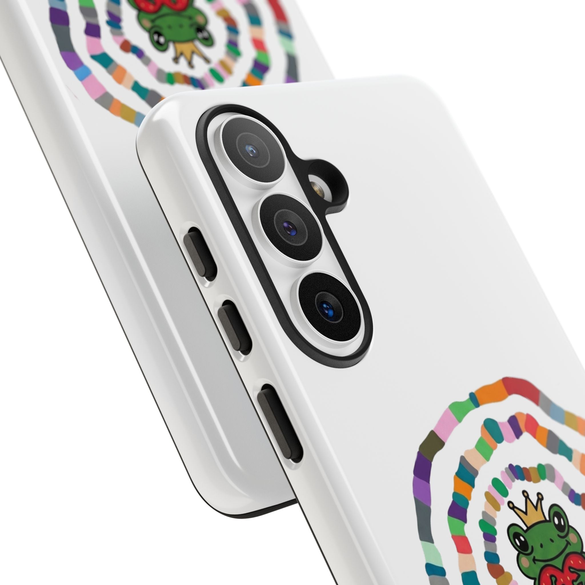 Frog Heart Spiral Tough Case | Colorful Concentric Ring Phone Case