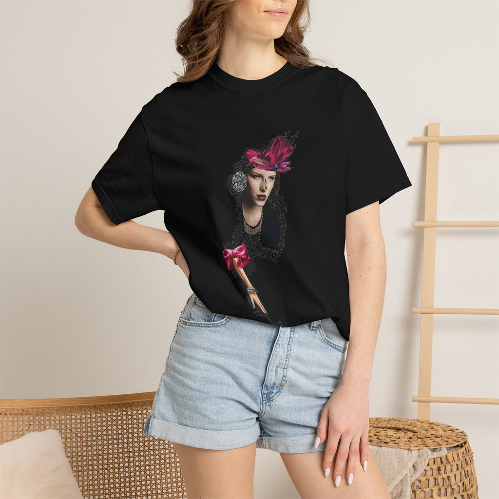 Victorian Rose Portrait T-Shirt