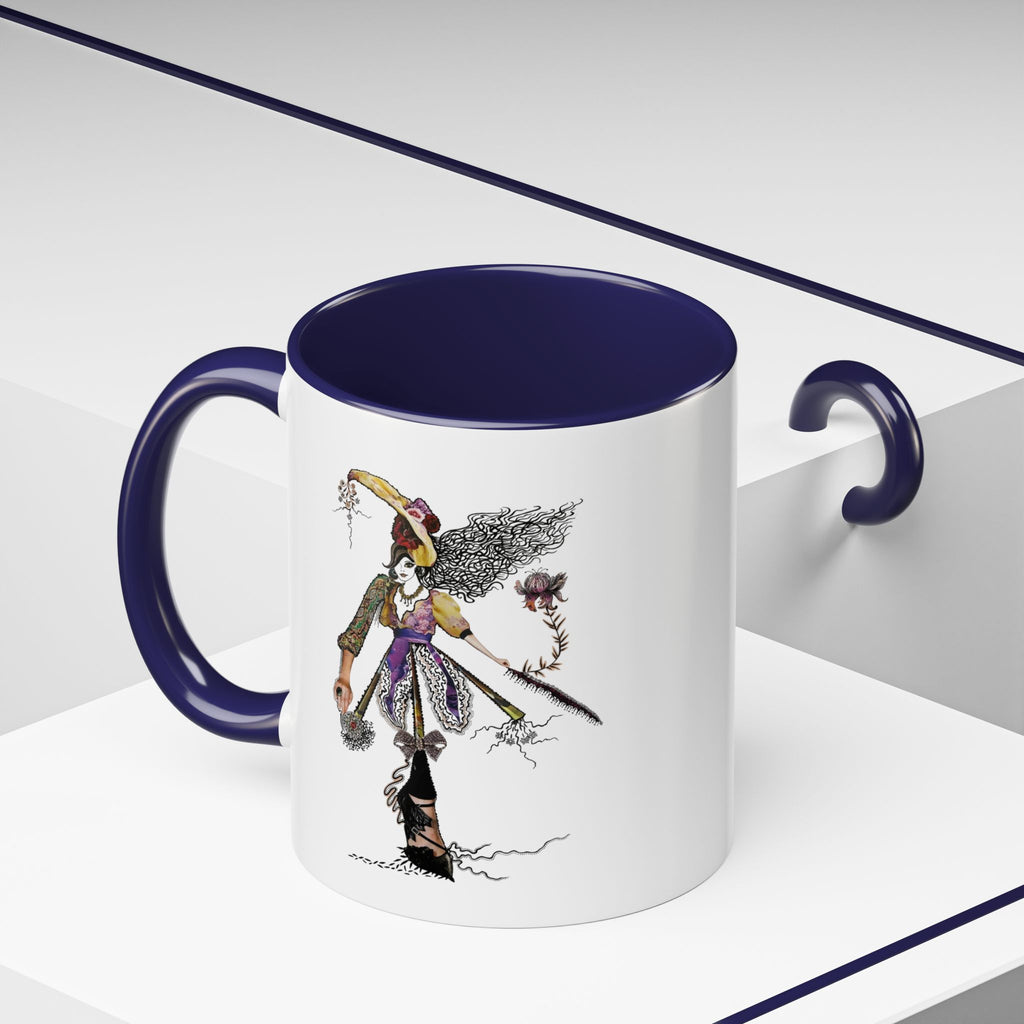 Whimsical Witch Illustration Mug | Accent Coffee Mug 11oz 15oz