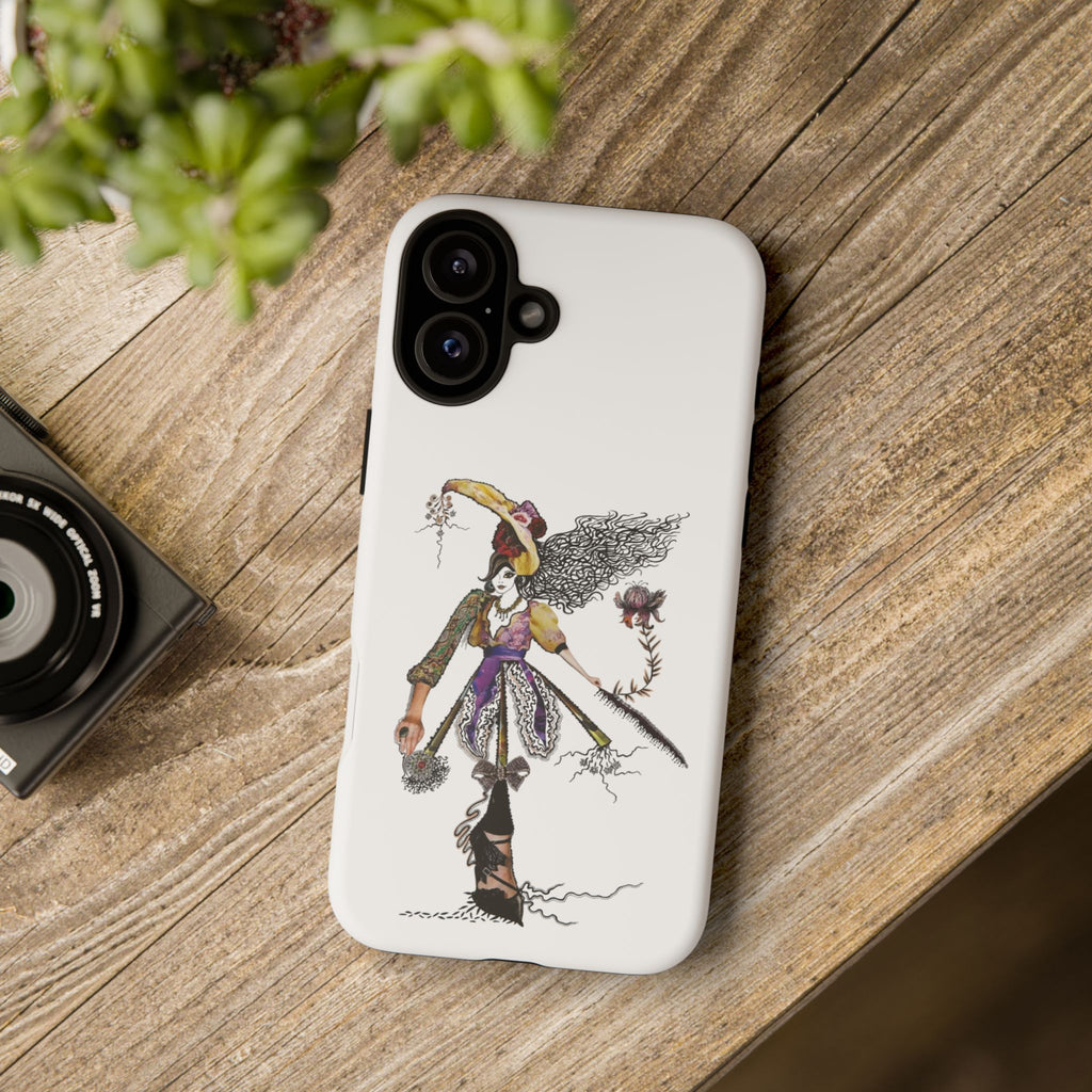 Victorian Witch Illustration Phone Case | iPhone Rugged Case