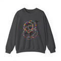 Colorful Hoop Birds sweatshirt | Minimal Circles Bird Silhouette Crewneck