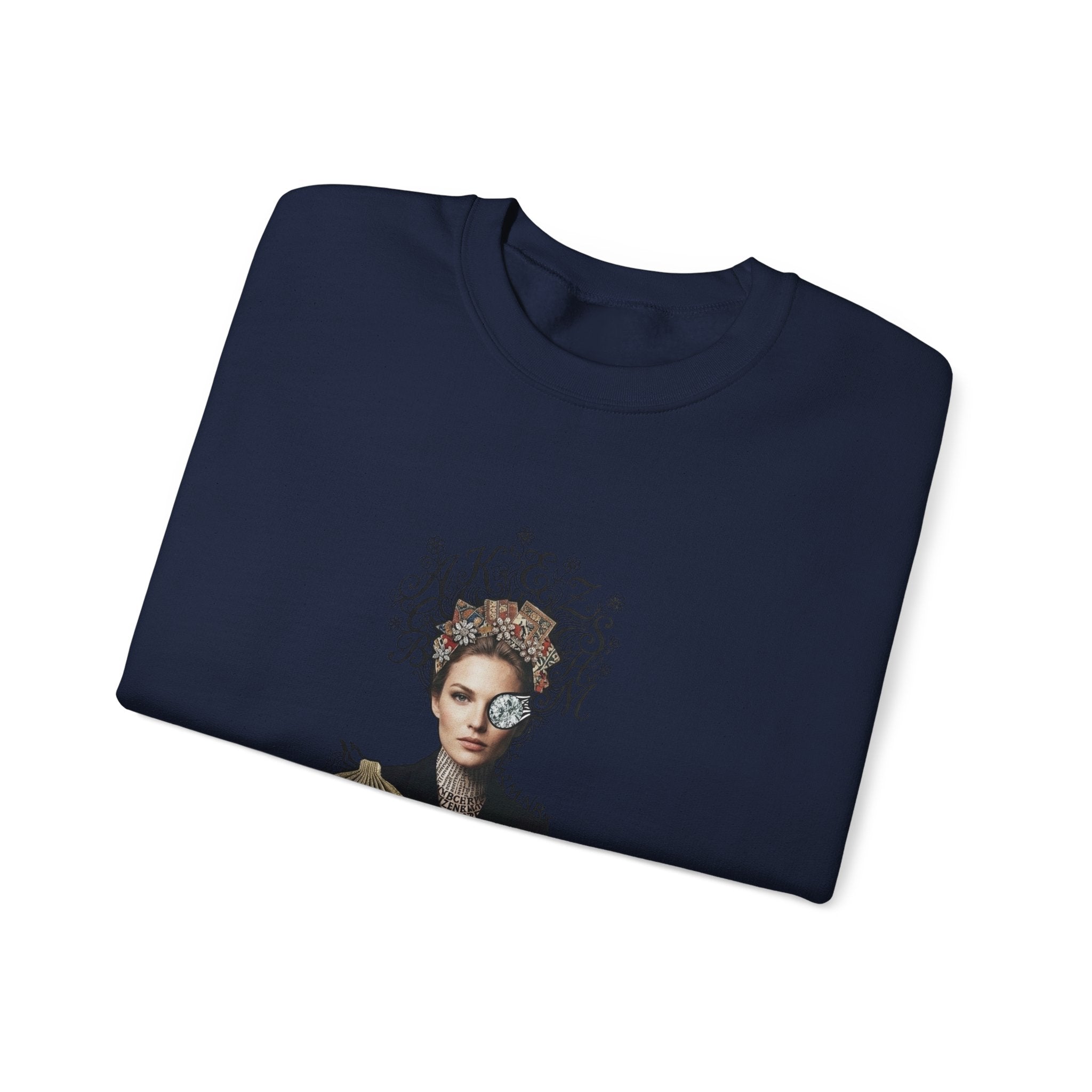 Queen of Hearts Portrait Crewneck Sweatshirt