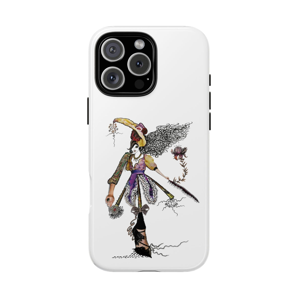 Victorian Witch Illustration Phone Case | iPhone Rugged Case