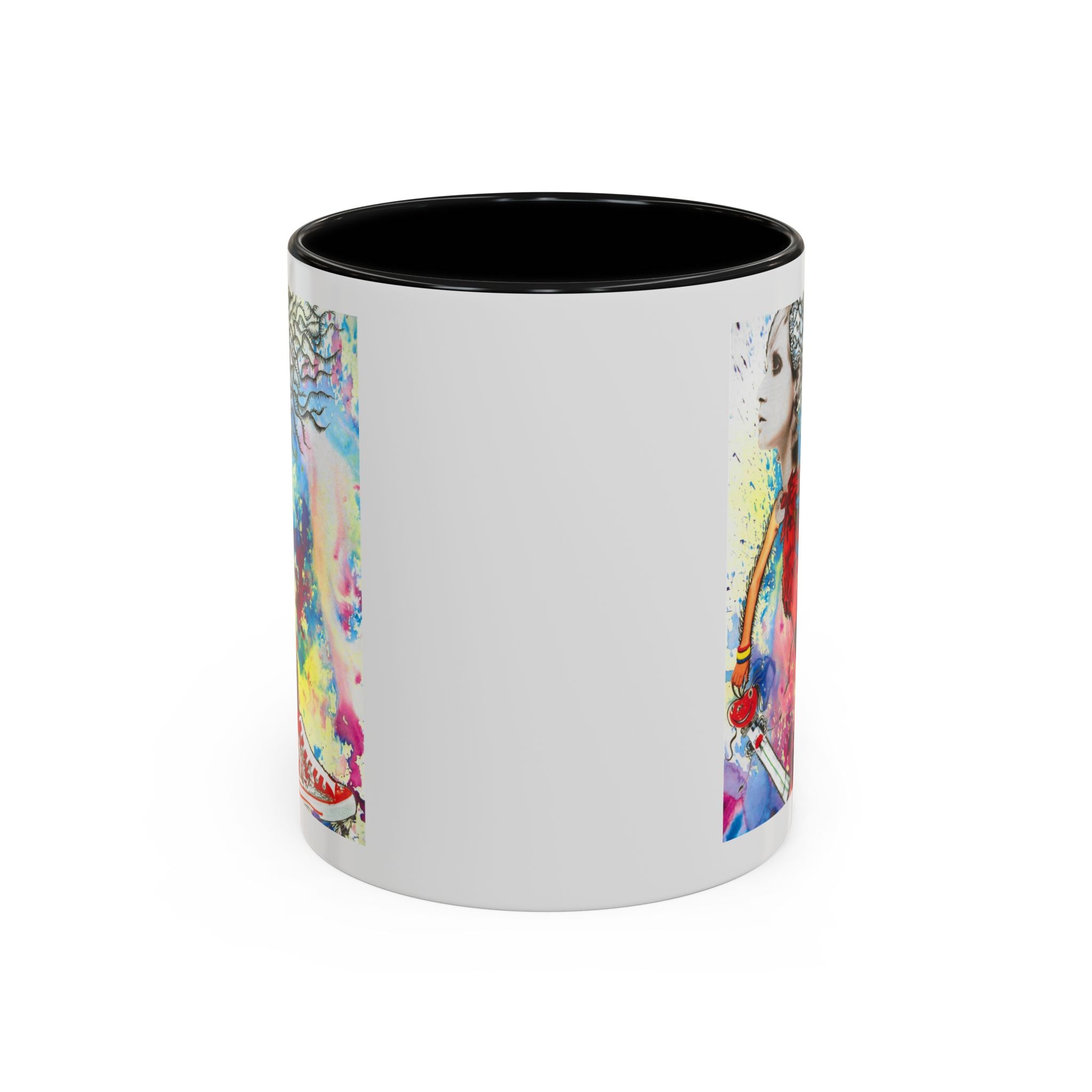 Colorful Abstract Woman Portrait Mug | Accent Coffee Mug