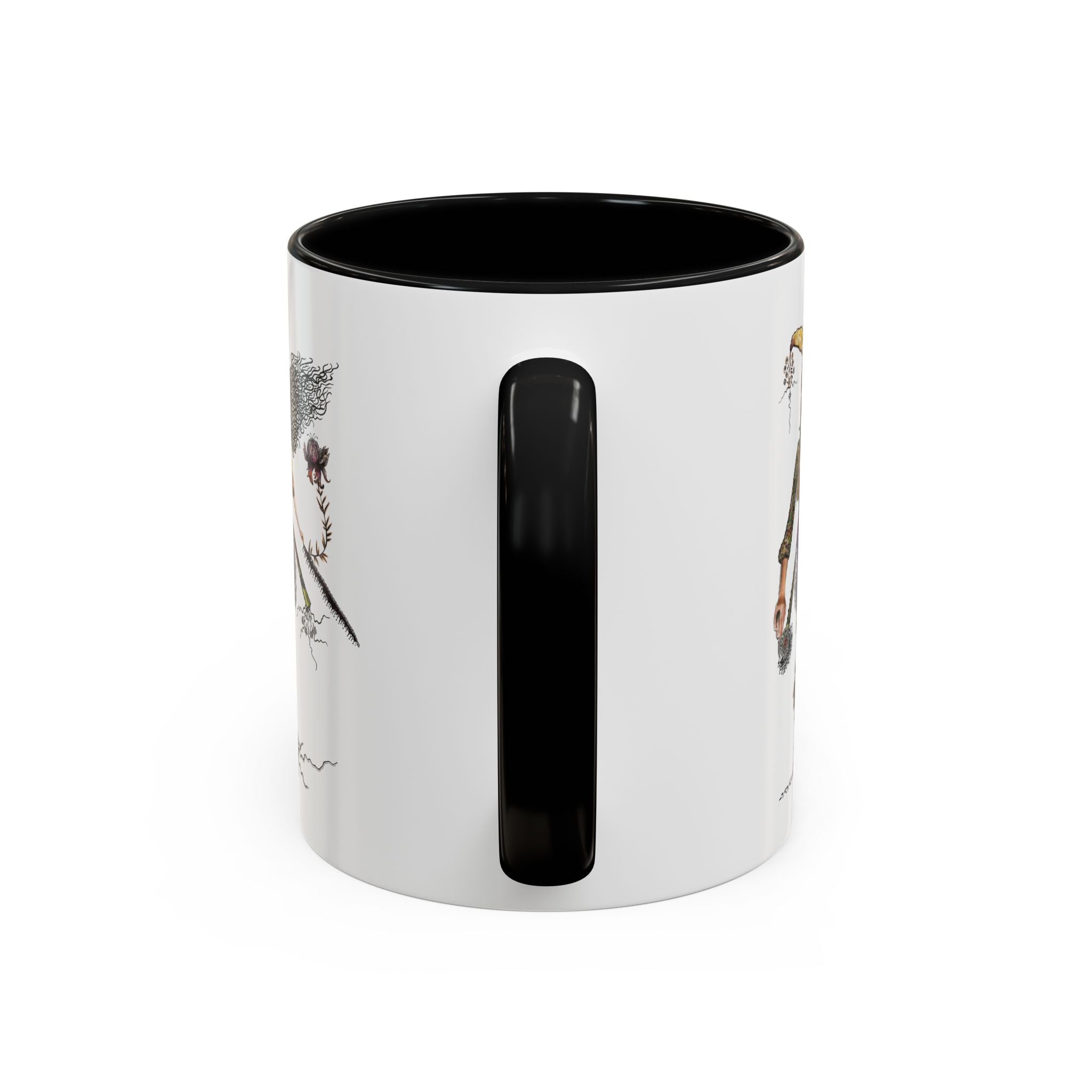 Whimsical Witch Illustration Mug | Accent Coffee Mug 11oz 15oz
