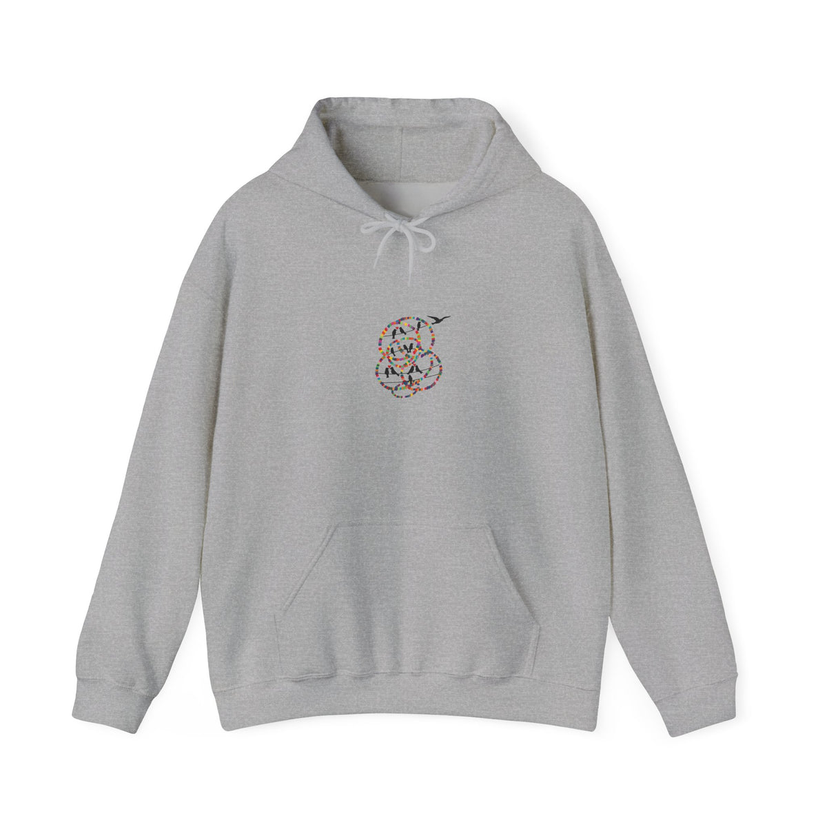 Minimal Floral Snake Hoodie — Delicate Line Art Serpent Graphic