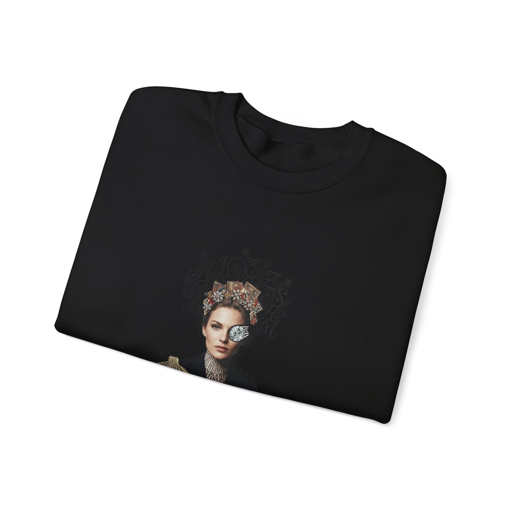 Queen of Hearts Portrait Crewneck Sweatshirt