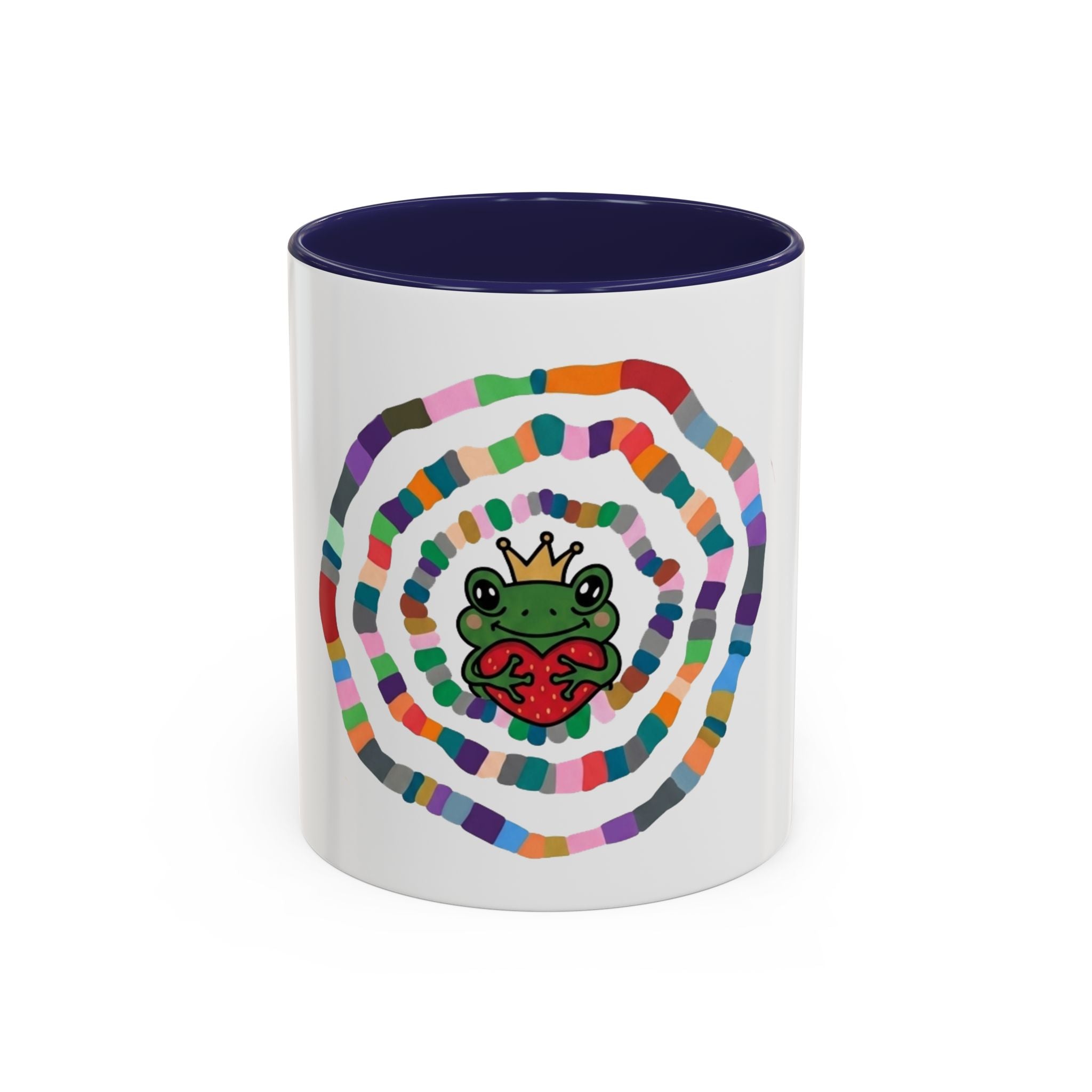 Colorful Crowned Frog Heart mug | Accent Coffee Mug 11oz 15oz