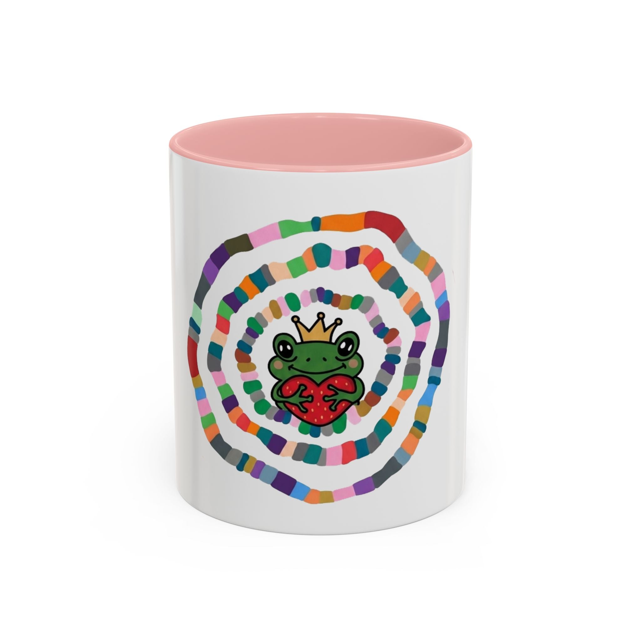 Colorful Crowned Frog Heart mug | Accent Coffee Mug 11oz 15oz