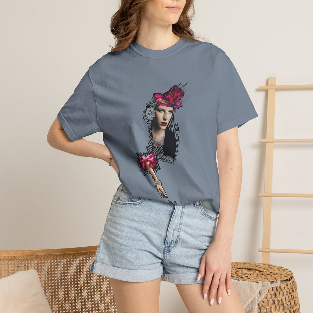 Victorian Rose Portrait T-Shirt