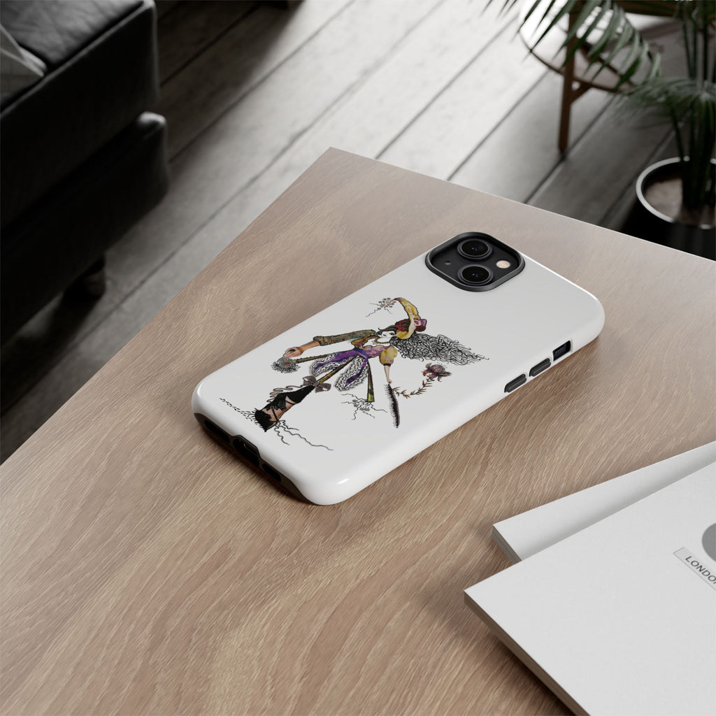 Victorian Witch Illustration Phone Case | iPhone Rugged Case