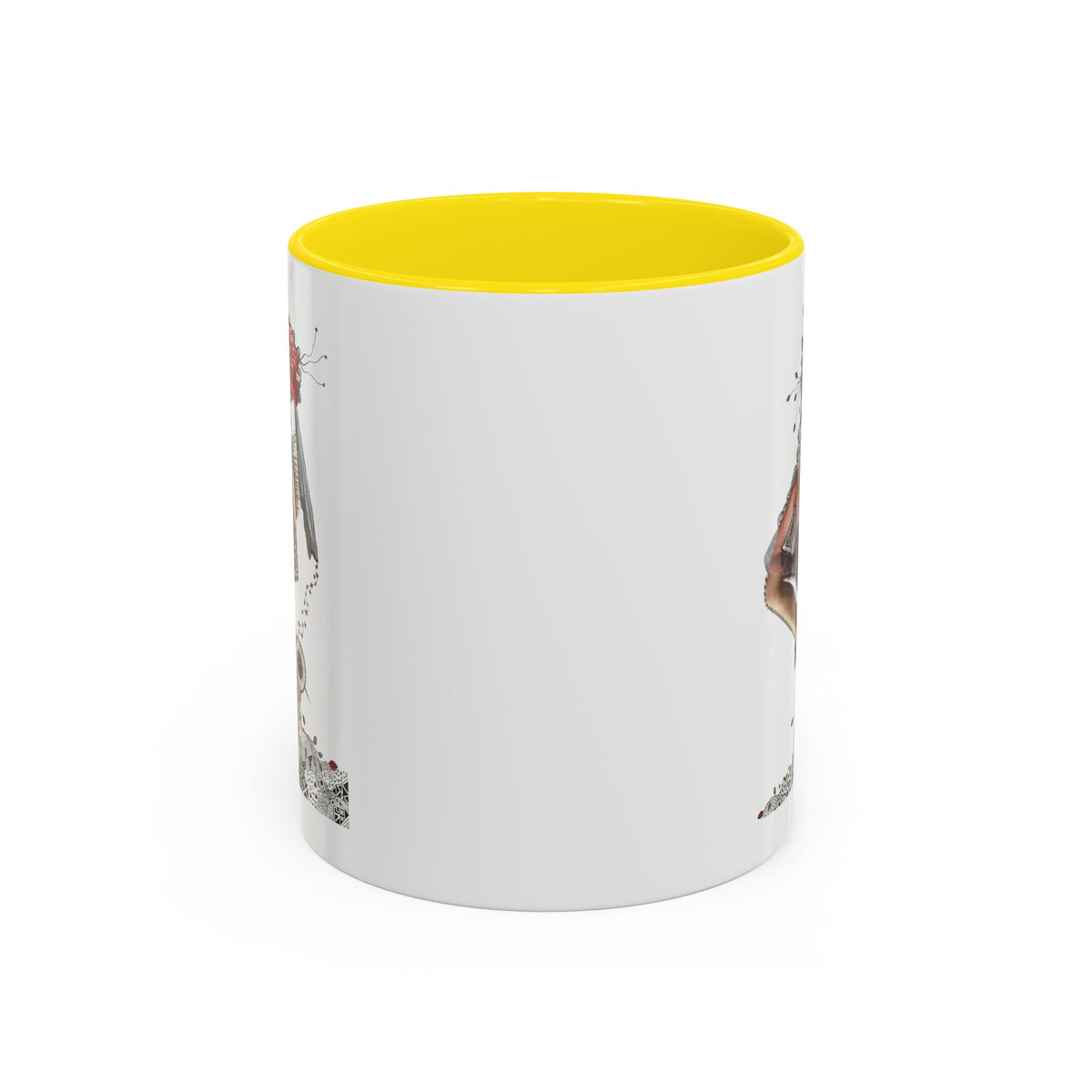 Floral Skull Pinup Mug | Accent Coffee Mug