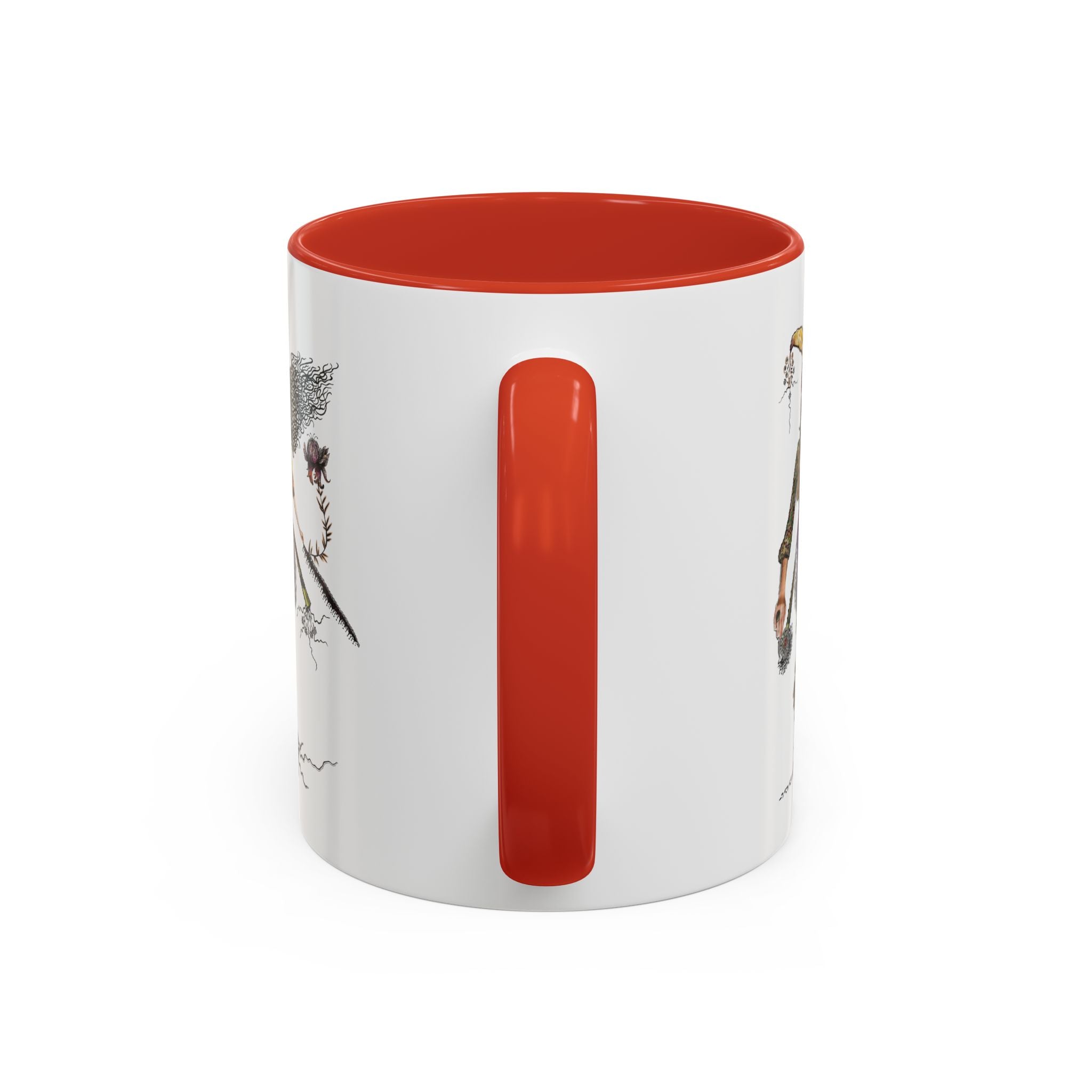 Whimsical Witch Illustration Mug | Accent Coffee Mug 11oz 15oz