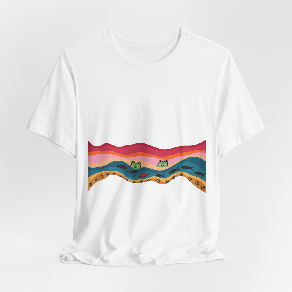 Desert Sunset Wave Graphic Tee