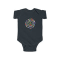 Colorful Spiral with Frog Bodysuit | Cute Rainbow Circle Infant Onesie