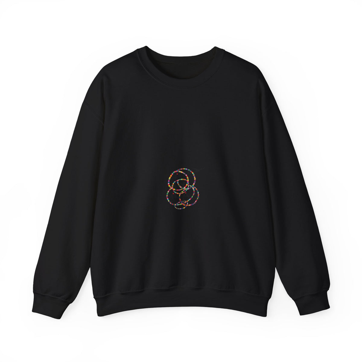 Crewneck Sweatshirt — Minimal Cute Ghost Embroidery