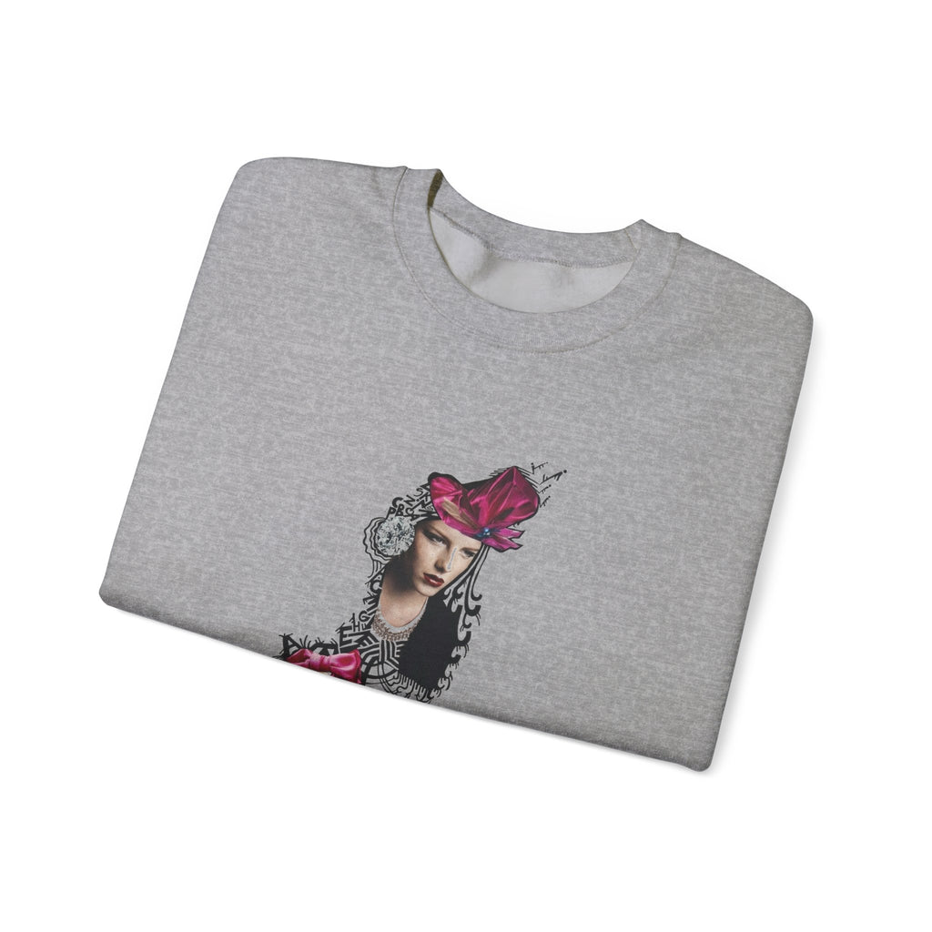 Vintage Floral Lady Portrait Sweatshirt