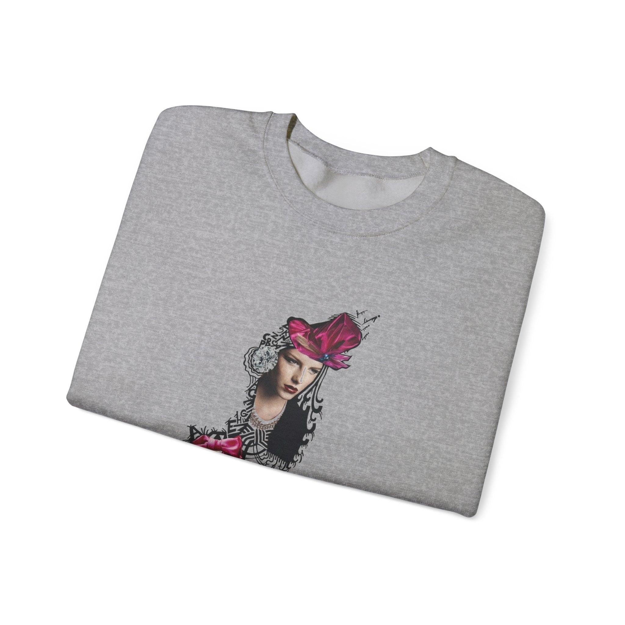 Vintage Floral Lady Portrait Sweatshirt