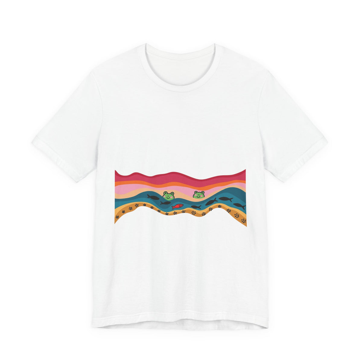Desert Sunset Wave Graphic Tee