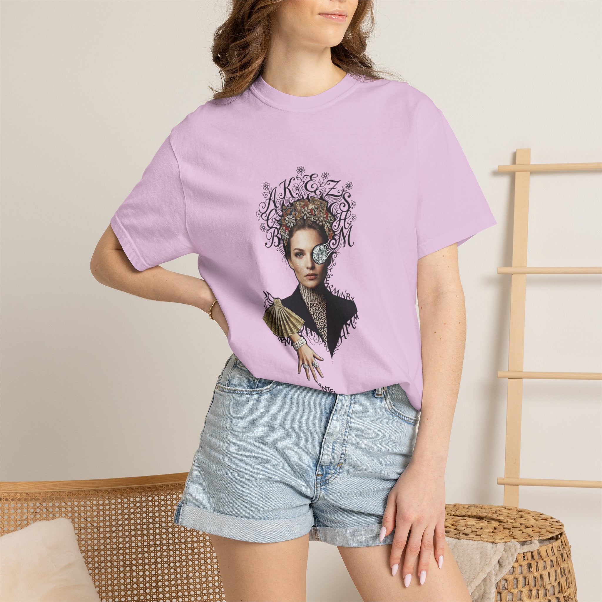 Artistic Femme Portrait T‑Shirt — 'No. 1' Fashion Graphic Tee