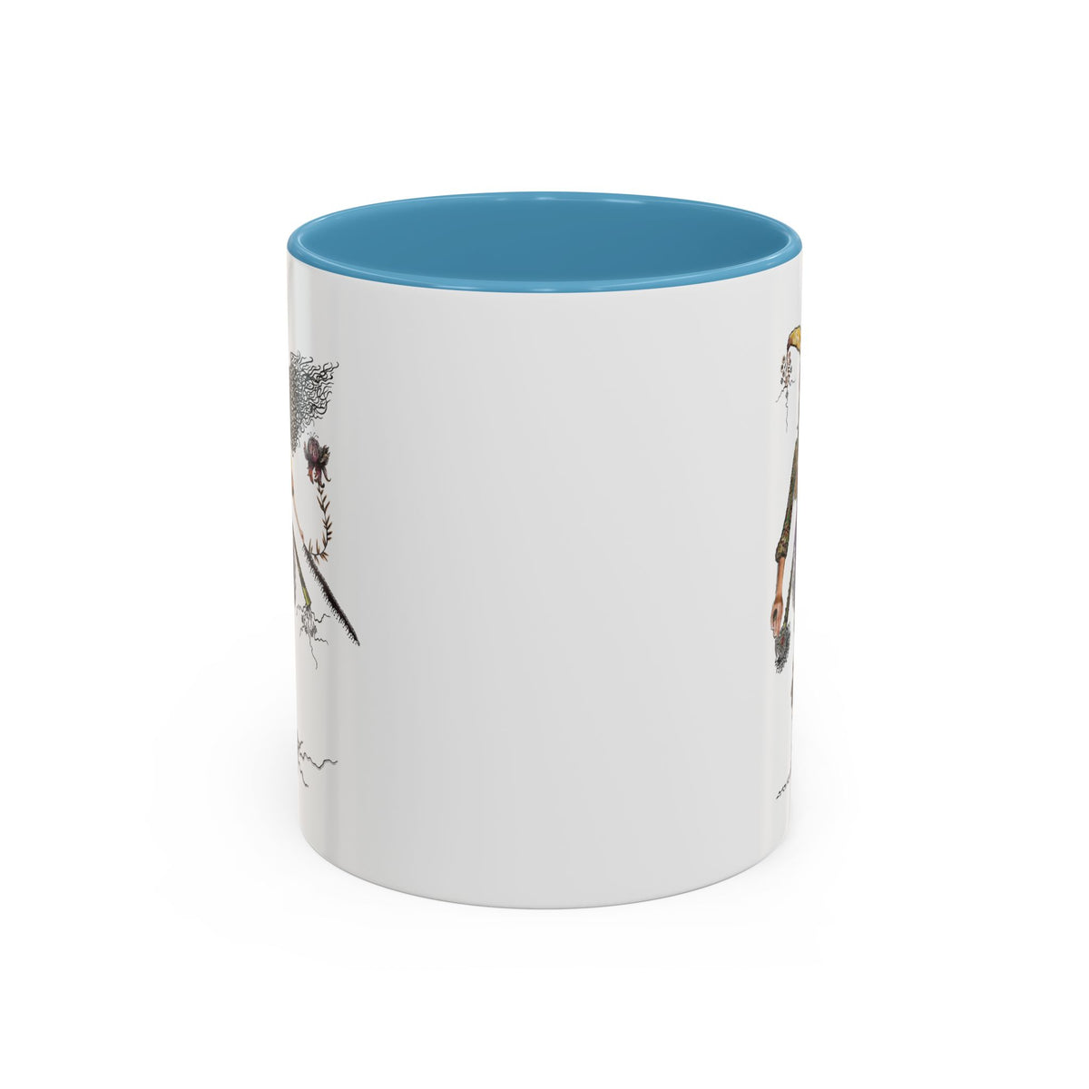 Whimsical Witch Illustration Mug | Accent Coffee Mug 11oz 15oz
