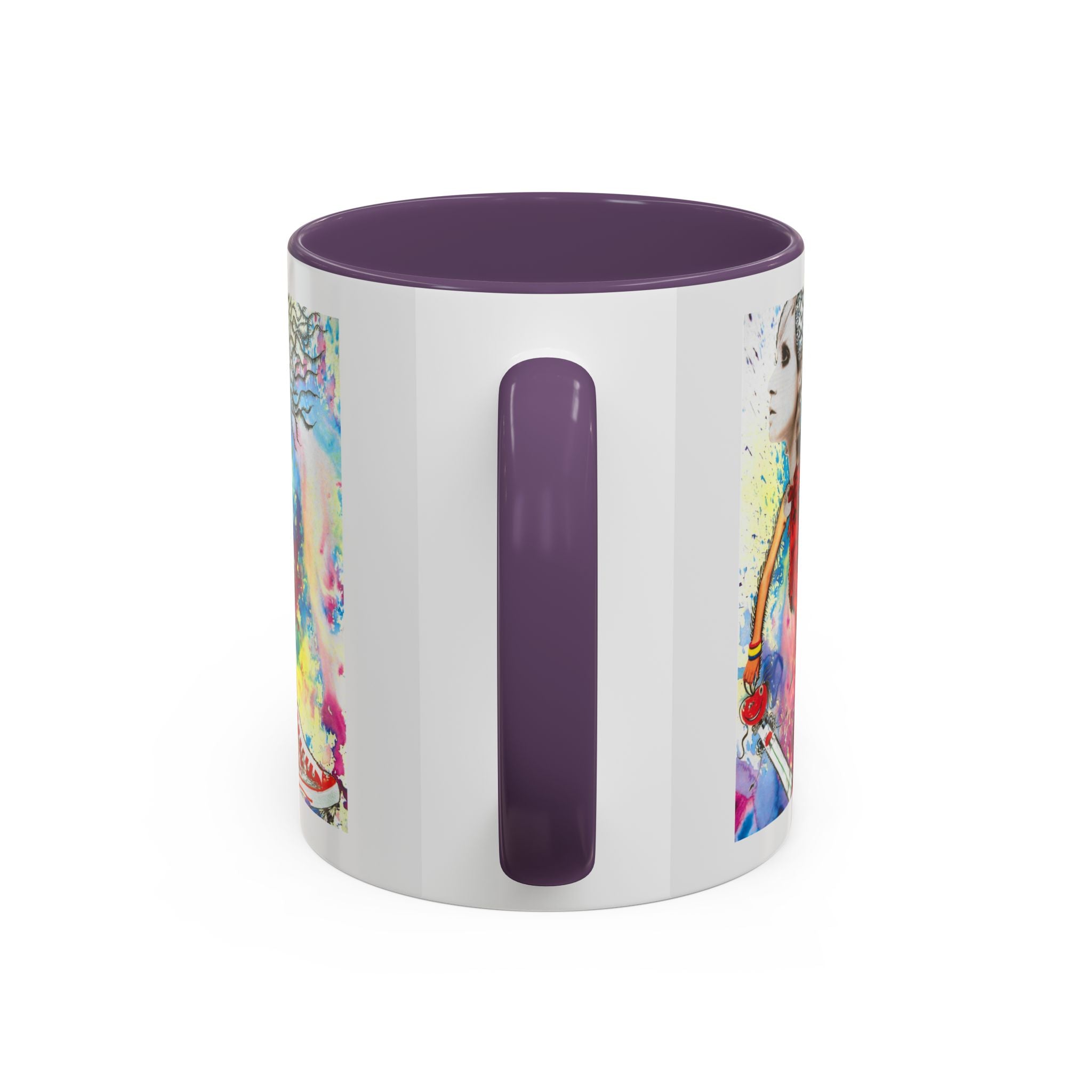 Colorful Abstract Woman Portrait Mug | Accent Coffee Mug