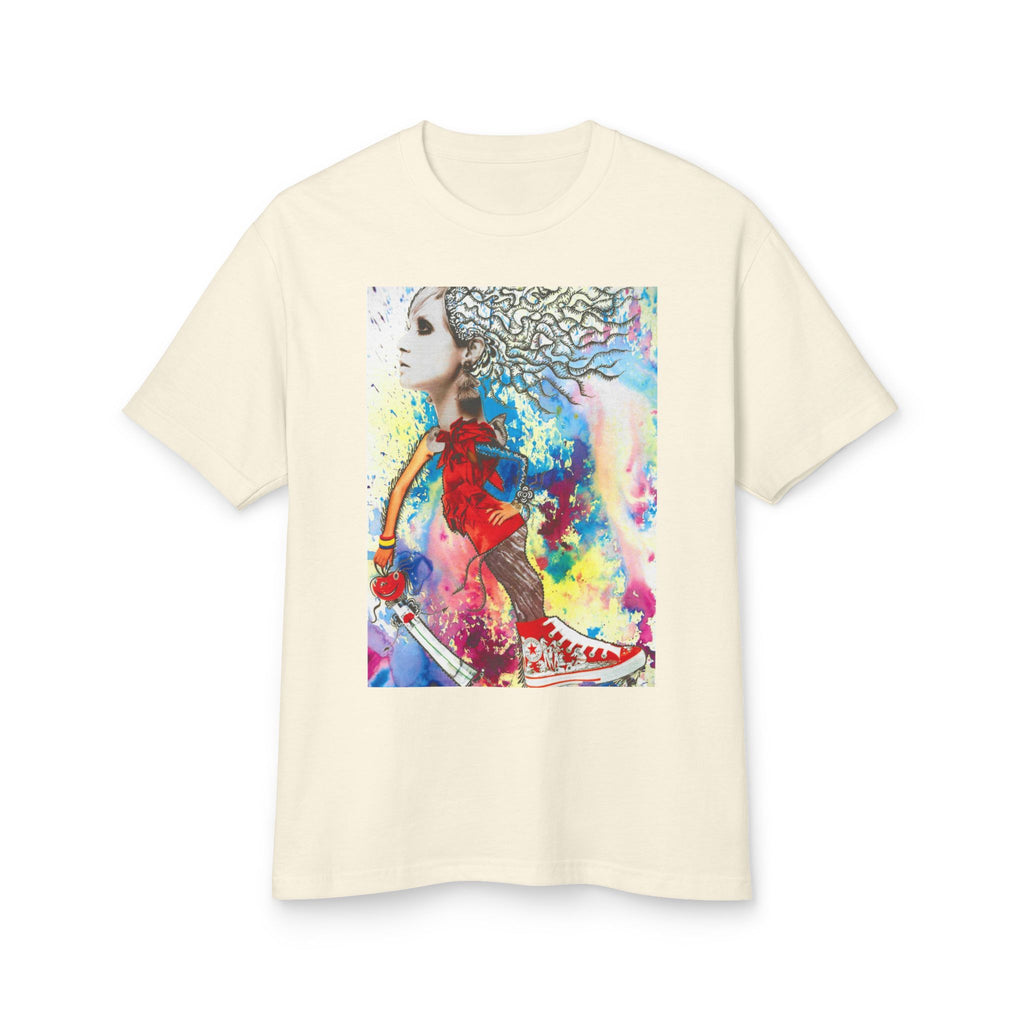 Colorful Abstract Woman Portrait T-Shirt | Artistic Watercolor Tee