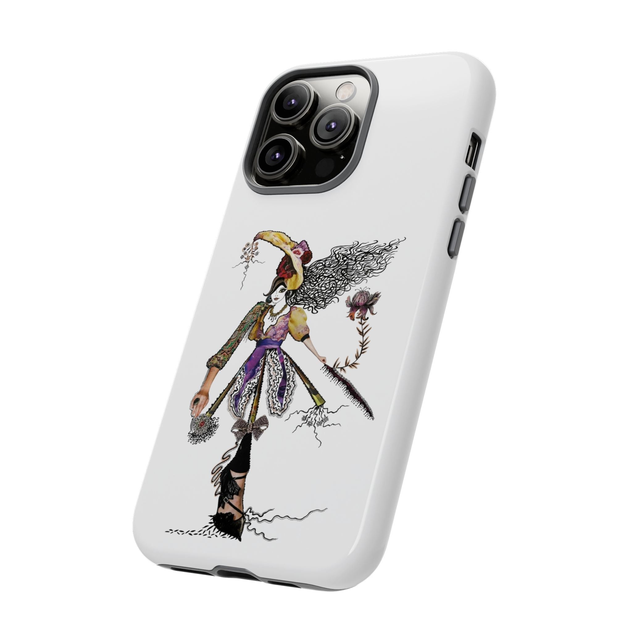 Victorian Witch Illustration Phone Case | iPhone Rugged Case