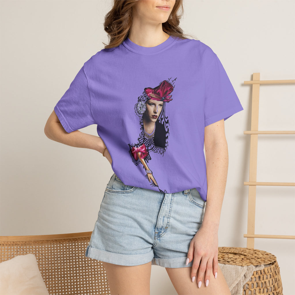 Victorian Rose Portrait T-Shirt