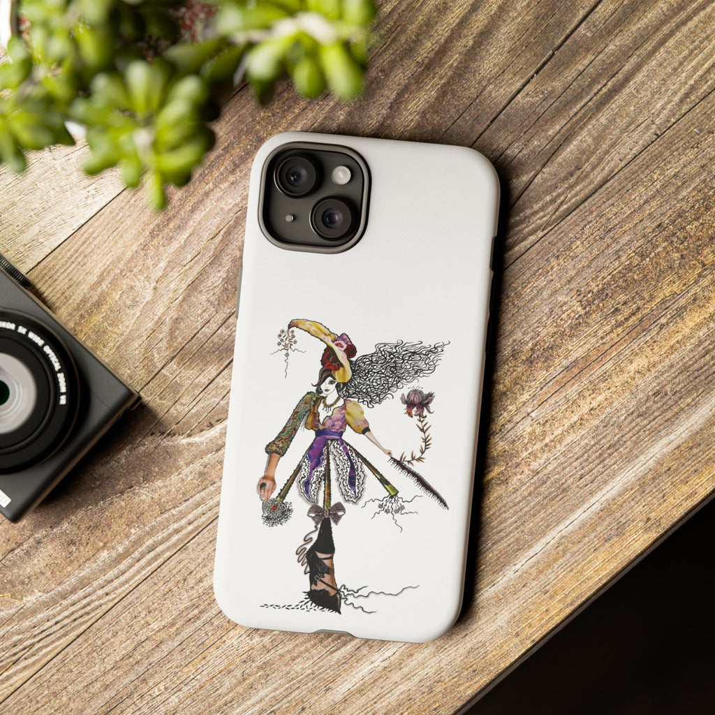 Victorian Witch Illustration Phone Case | iPhone Rugged Case